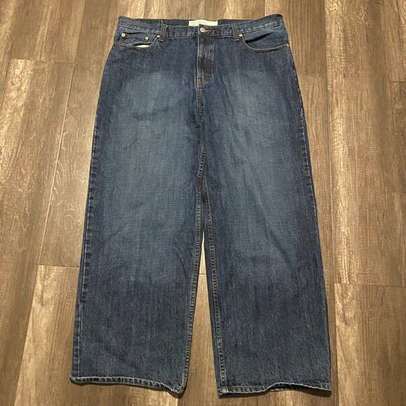 725 Originals Mens Baggy Fit Blue Jeans Labelled 40x30 - Picture 5 of 6